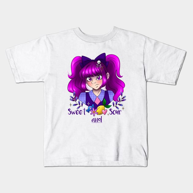 Sweet And Sour Kids T-Shirt by Fizzy Vee